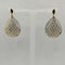 Orecchini oro 18 kt giallo e bianco pendenti 4.30 gr | Gioiellitosti.it